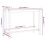 Mesa consola madera maciza de pino 110x40x80 cm de , Mesas auxiliares - Ref: Foro24-822282, Precio: 83,83 €, Descuento: %