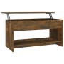 Mesa de centro madera de ingeniería roble ahumado 102x50x52,5cm de , Mesas de centro - Ref: Foro24-819290, Precio: 78,14 €, D...