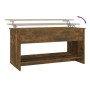 Mesa de centro madera de ingeniería roble ahumado 102x50x52,5cm de , Mesas de centro - Ref: Foro24-819290, Precio: 78,14 €, D...