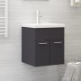 Armario para lavabo madera contrachapada gris 41x38,5x46 cm de , Muebles de baño - Ref: Foro24-804640, Precio: 34,56 €, Descu...