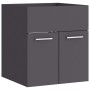 Armario para lavabo madera contrachapada gris 41x38,5x46 cm de , Muebles de baño - Ref: Foro24-804640, Precio: 34,56 €, Descu...