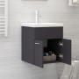 Armario para lavabo madera contrachapada gris 41x38,5x46 cm de , Muebles de baño - Ref: Foro24-804640, Precio: 34,56 €, Descu...