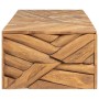 Mesa de centro madera maciza de teca erosionada 110x35x38 cm en Mesas de centro | Comprar online en Foru.es