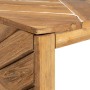Mesa de centro madera maciza de teca erosionada 110x35x38 cm en Mesas de centro | Comprar online en Foru.es