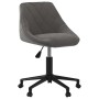 Silla de comedor giratoria de terciopelo gris oscuro de , Sillas de comedor - Ref: Foro24-3089033, Precio: 96,38 €, Descuento: %