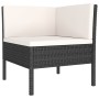Set de muebles de jardín 9 pzas cojines ratán sintético negro de , Conjuntos de jardín - Ref: Foro24-3094468, Precio: 840,15 ...