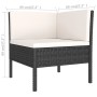 Set de muebles de jardín 11 pzas cojines ratán sintético negro de , Conjuntos de jardín - Ref: Foro24-3094496, Precio: 993,48...