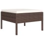 Set muebles de jardín 11 pzas y cojines ratán sintético marrón de , Conjuntos de jardín - Ref: Foro24-3094507, Precio: 904,23...