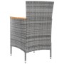 Set de comedor de jardín 9 pzas y cojines ratán sintético gris de , Conjuntos de jardín - Ref: Foro24-3094939, Precio: 864,01...