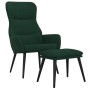 Sillón de relax con reposapiés tela verde oscuro de , Sillones - Ref: Foro24-3097434, Precio: 120,31 €, Descuento: %
