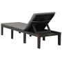 Tumbona con cojín plástico gris antracita de vidaXL, Tumbonas - Ref: Foro24-315829, Precio: 186,62 €, Descuento: %
