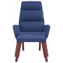 Sillón de relax con reposapiés tela azul de , Sillones - Ref: Foro24-3097567, Precio: 148,38 €, Descuento: %
