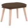 Sillón de relax con taburete tela marrón de , Sillones - Ref: Foro24-3097753, Precio: 145,39 €, Descuento: %