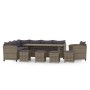 Set de sofás de jardín 7 piezas y cojines ratán sintético gris de , Conjuntos de jardín - Ref: Foro24-3098170, Precio: 1,00 €...