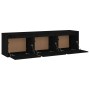 Muebles para TV 3 piezas madera maciza de pino negro de , Muebles TV - Ref: Foro24-3100128, Precio: 117,87 €, Descuento: %
