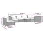 Set de muebles de jardín 6 pzas y cojines ratán sintético gris de , Conjuntos de jardín - Ref: Foro24-3102325, Precio: 728,38...