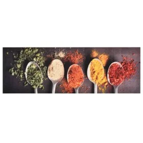 Alfombra de cocina lavable Spoons 45x150 cm de vidaXL, Felpudos - Ref: Foro24-315979, Precio: 26,90 €, Descuento: %