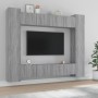 Set de muebles para TV 8 pzas madera contrachapada gris Sonoma de , Muebles TV - Ref: Foro24-3114236, Precio: 346,68 €, Descu...