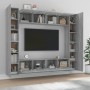 Set de muebles para TV 8 pzas madera contrachapada gris Sonoma de , Muebles TV - Ref: Foro24-3114236, Precio: 346,68 €, Descu...