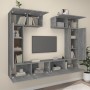 Set de muebles para TV 6 pzas madera contrachapada gris Sonoma de , Muebles TV - Ref: Foro24-3114468, Precio: 238,53 €, Descu...