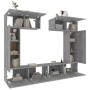 Set de muebles para TV 6 pzas madera contrachapada gris Sonoma de , Muebles TV - Ref: Foro24-3114468, Precio: 238,53 €, Descu...