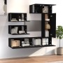 Set de muebles para TV 6 piezas madera contrachapada negro de , Muebles TV - Ref: Foro24-3114551, Precio: 260,28 €, Descuento: %