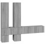 Mueble de pared para TV madera contrachapada gris sonoma de , Muebles TV - Ref: Foro24-3114572, Precio: 212,55 €, Descuento: %