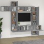 Set de muebles para TV 9 pzas madera contrachapada gris Sonoma de , Muebles TV - Ref: Foro24-3114660, Precio: 361,77 €, Descu...