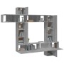 Set de muebles para TV 9 pzas madera contrachapada gris Sonoma de , Muebles TV - Ref: Foro24-3114660, Precio: 361,77 €, Descu...