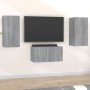 Set de muebles para TV 3 pzas madera contrachapada gris Sonoma de , Muebles TV - Ref: Foro24-3120231, Precio: 93,36 €, Descue...