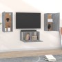 Set de muebles para TV 3 pzas madera contrachapada gris Sonoma de , Muebles TV - Ref: Foro24-3120231, Precio: 93,36 €, Descue...