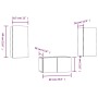 Set de muebles para TV 3 pzas madera contrachapada gris Sonoma de , Muebles TV - Ref: Foro24-3120231, Precio: 93,36 €, Descue...