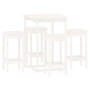 Set de bar 5 piezas madera maciza de pino blanco de , muebles para cocinas y comedores - Ref: Foro24-3124738, Precio: 331,75 ...