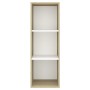 Mueble TV pared madera contrachapada blanco roble 37x37x107 cm de vidaXL, Muebles TV - Ref: Foro24-805485, Precio: 53,30 €, D...