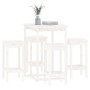 Set de bar 5 piezas madera maciza de pino blanco de , muebles para cocinas y comedores - Ref: Foro24-3124738, Precio: 331,75 ...