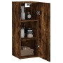 Armario de pared madera ingeniería roble ahumado 34,5x34x90 cm de , Aparadores - Ref: Foro24-834999, Precio: 54,95 €, Descuen...