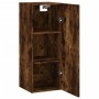 Armario de pared madera ingeniería roble ahumado 34,5x34x90 cm de , Aparadores - Ref: Foro24-834999, Precio: 54,95 €, Descuen...