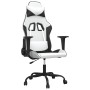 Silla gaming cuero sintético blanco y negro de , Sillones para videojuegos - Ref: Foro24-3143651, Precio: 120,30 €, Descuento: %