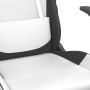 Silla gaming cuero sintético blanco y negro de , Sillones para videojuegos - Ref: Foro24-3143651, Precio: 120,30 €, Descuento: %