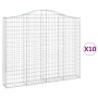 Cestas gaviones 10 uds forma de arco hierro 200x30x160/180 cm de , Maceteros y jardineras - Ref: Foro24-3145501, Precio: 1,00...