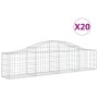 Cestas de gaviones 20 uds forma de arco hierro 200x30x40/60 cm de , Maceteros y jardineras - Ref: Foro24-3145382, Precio: 993...