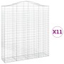 Cestas de gaviones 11 uds forma de arco hierro 200x50x220/240cm de , Maceteros y jardineras - Ref: Foro24-3145775, Precio: 1,...