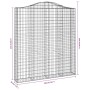 Cestas de gaviones 6 uds forma de arco hierro 200x30x220/240 cm de , Maceteros y jardineras - Ref: Foro24-3145560, Precio: 80...