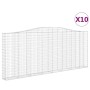 Cestas de gaviones 10 uds forma de arco hierro 400x30x160/180cm de , Maceteros y jardineras - Ref: Foro24-3145873, Precio: 1,...
