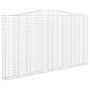 Cestas de gaviones 6 uds forma de arco hierro 400x30x220/240 cm de , Maceteros y jardineras - Ref: Foro24-3145908, Precio: 1,...