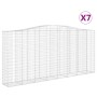 Cestas de gaviones 7 uds forma de arco hierro 400x50x180/200 cm de , Maceteros y jardineras - Ref: Foro24-3146013, Precio: 1,...