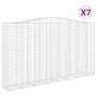 Cestas de gaviones 7 uds forma de arco hierro 400x50x220/240 cm de , Maceteros y jardineras - Ref: Foro24-3146039, Precio: 2,...