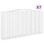 Cestas de gaviones 7 uds forma de arco hierro 400x50x200/220 cm de , Maceteros y jardineras - Ref: Foro24-3146026, Precio: 1,...