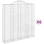 Cestas de gaviones 6 uds forma de arco hierro 200x30x200/220 cm de , Maceteros y jardineras - Ref: Foro24-3146219, Precio: 75...