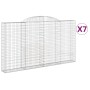 Cestas de gaviones 7 uds forma de arco hierro 300x30x160/180 cm de , Maceteros y jardineras - Ref: Foro24-3146580, Precio: 1,...